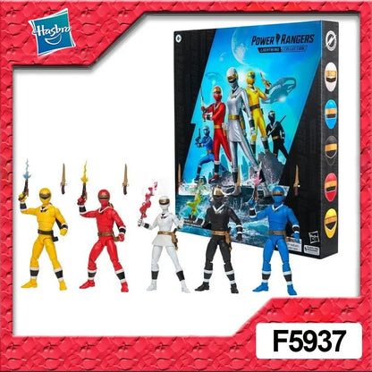 Hasbro Power Rangers Lightning Collection Pacote com 5 Figuras de Ação 6 Polegadas Alien Rangers 15 ACESSÓRIOS 5 Efeitos de Explosão Presente F5937