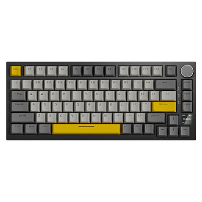 Teclado Gamer Ajazz AK820 Pro com Chave Magnética, Montagem Gasket, Bluetooth 5.1/Wireless 2.4G/USB-C com Fio, Tela TFT, para Mac/Windows