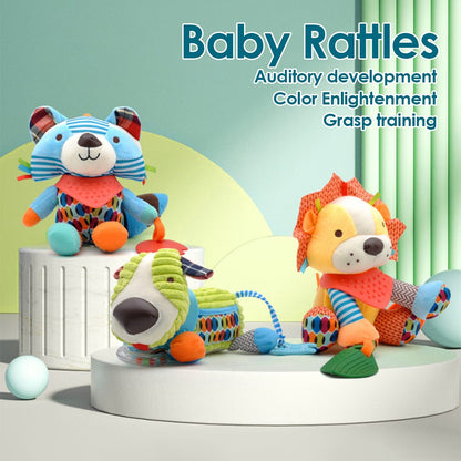 Brinquedos Montessori para Bebês, Bonecas de Pelúcia Macias Kawaii, Brinquedos de Carrinho de Bebê, Pingentes de Animais para Meninos e Meninas Recém-Nascidos, Presente de Aniversário para Crianças Pequenas