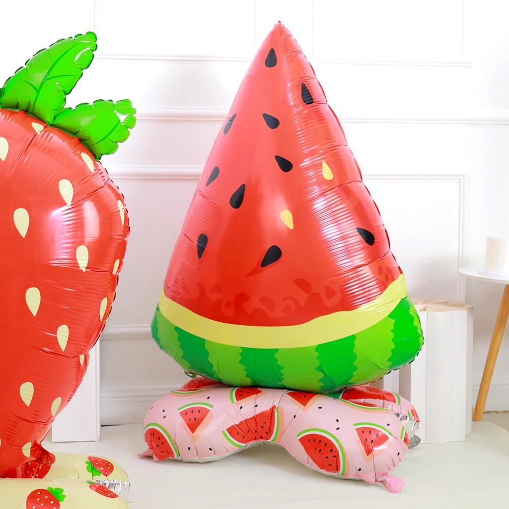 1PCS Big Strawberry&Watermelon Theme Aluminum Foil Balloons Girls Birthday Anniversary Celebration Decoration Party Supplies