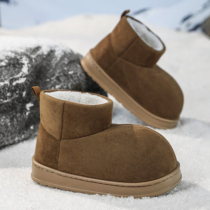 New Men's Fashionable Ankle Boots Autumn Winter Male Short Outdoor Footwear Versatile Walking Boots Men Winter Plush Snow Boots