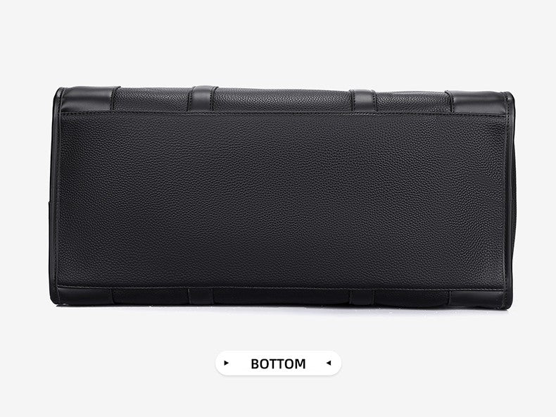 Men‘s Luxe Business Travel Bag Large Capacity with 15.6' Laptop Waterproof PU Material Lightweight for Trip Gym Bolsos de Viajes