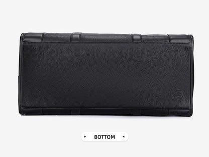 Men‘s Luxe Business Travel Bag Large Capacity with 15.6' Laptop Waterproof PU Material Lightweight for Trip Gym Bolsos de Viajes