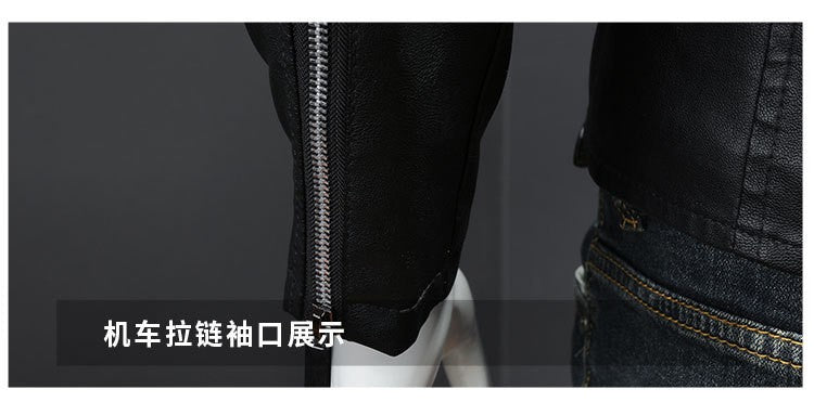 Men White Locomotive Leather Jackets Moto Biker Pu Leather Coats High Quality Male Spring Autumn Slim Leather Jackets Size 5XL