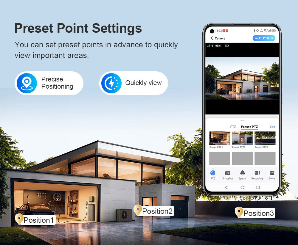LS VISION 4G / WiFi Solar Camera 3Lenses Outdoor 15MP 4K Low Power Battery IP Camera PIR Night Vision V380 Pro CCTV Security