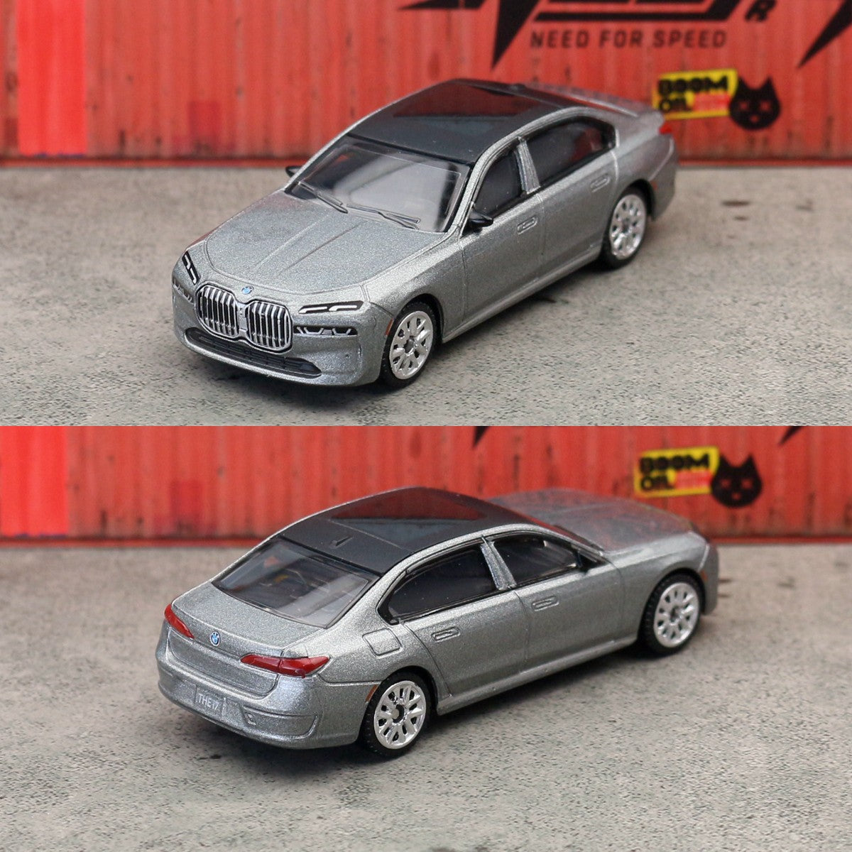 1/72 BMW THE I7 Toy Car Model CCA MSZ 1:64 Diecast Vehicle Miniature Free Wheels Collection Suitable for Hot Wheels Gift Kid