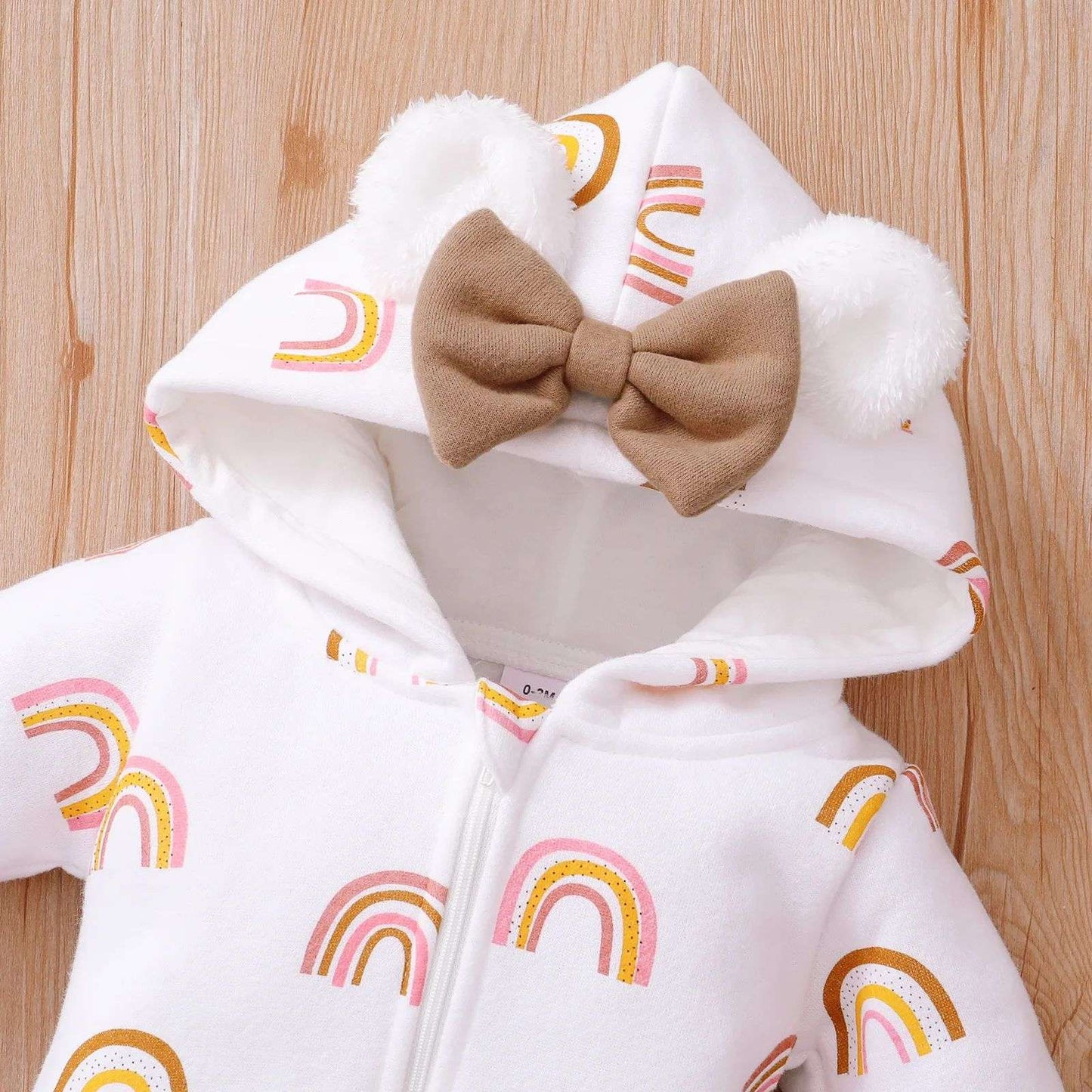 Newborn Baby Romper Love Printed Clothes Hooded Children Girl 0-1 Years Autumn Spring Infant Boy Jumpsuit Outfits 3 6 Months