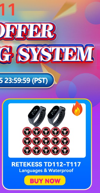 RETEKESS Restaurant Pager Wireless Waiter Calling System TD112 Waterproof Watch Pager Receiver T117 Call Buttons for Cafe Bar