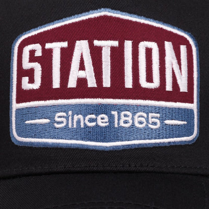 Unisex Baseball Cap Classic STATION Letter Pattern Mesh Cap Men And Women Breathable Streetwear Summer Trucker Hat