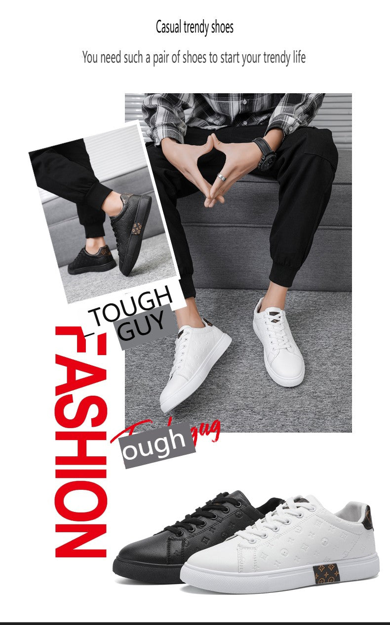 Brand Men Leather High-Top Skateboarding Shoes Men's Sneakers Male Flats Non-Slip Sport Shoes Zapatillas Hombre Mens Footwear