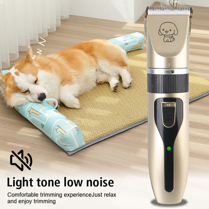 Máquina de Tosar Pelo de Animais Tesoura Elétrica Aparador de Pelo para Cães Gatos Coelhos e Filhotes Kit de Tosagem para Animais de Estimação