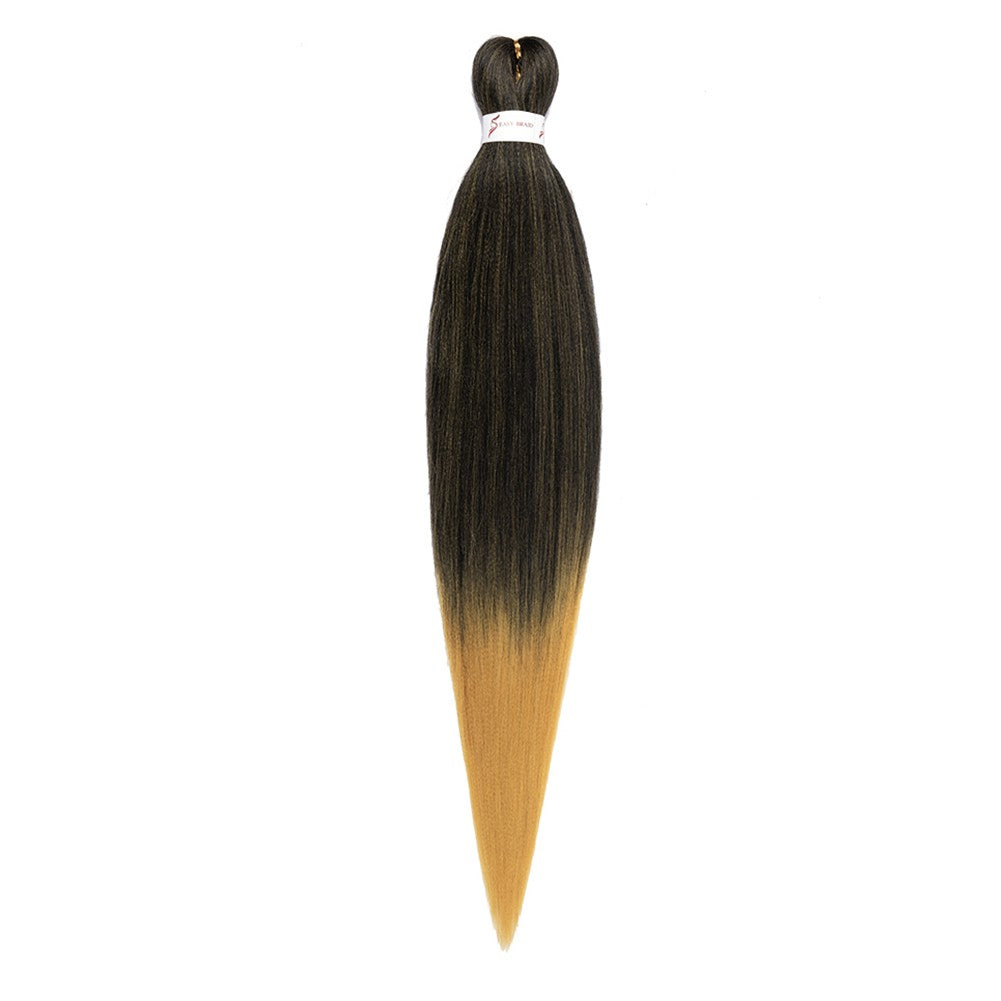 Cabelo Sintético Trançado Pré-esticado Profissional Sem Coceira Fibra Que Sela Em Água Quente 30'' Ombre Textura Yaki Extensões de Cabelo para Trança