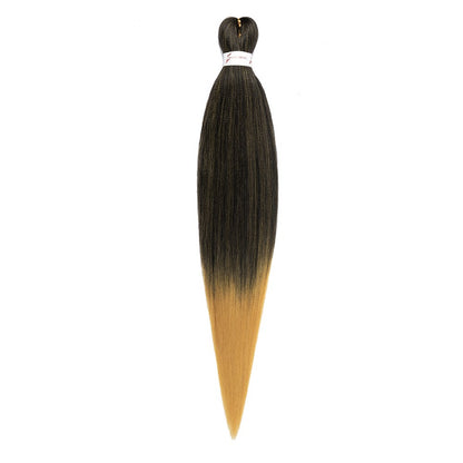 Cabelo Sintético Trançado Pré-esticado Profissional Sem Coceira Fibra Que Sela Em Água Quente 30'' Ombre Textura Yaki Extensões de Cabelo para Trança