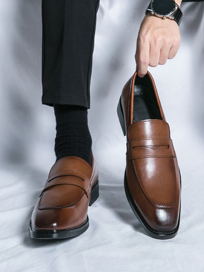 Men's Dress Shoes Classic Casual Business Leather Shoes Men Retro Oxfords Formal Social Wedding Office Leather Shoes For Men