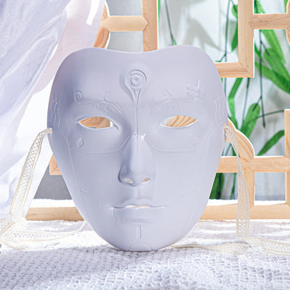 Ancient Style Machinery Beautiful Male Adult Party Beauty Mask Chinese Style Hand-painted Decorative Hanfu Accessory Mask