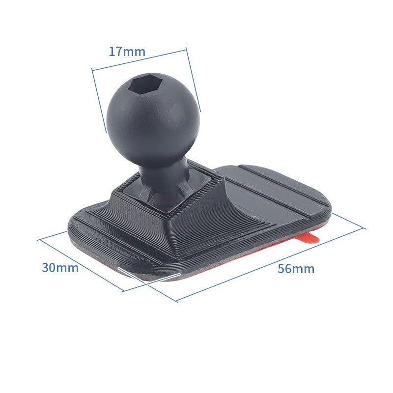 17mm Ball Head Car Center Console Adhesive Flexible Bending 3D Printing Base Suitable For Mobile Phone Holder Accessories