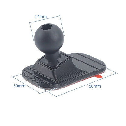 17mm Ball Head Car Center Console Adhesive Flexible Bending 3D Printing Base Suitable For Mobile Phone Holder Accessories