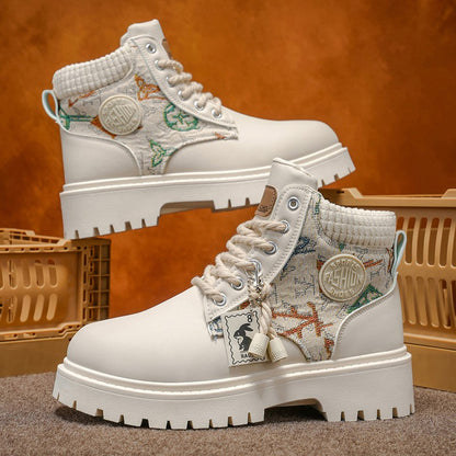 Men's boots four season classic big head casual boots soft sole non-slip breathable Joker high-top outdoor comfort tooling boots