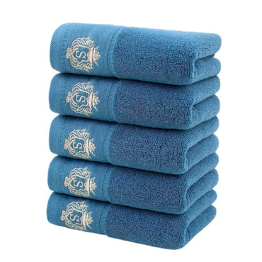 1/5/10PCS Bathroom Cotton Towel 35x75cm 70x140cm Hand Face Bath Towel Soft Gift Absorbent Sport Absorbent Towel ?? ?? Blue White