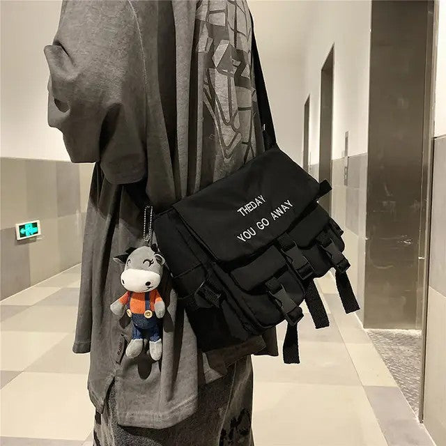 Nylon Crossbody Bags for Men Women Large Capacity Handbags Shoulder Bag Casual Youth Canvas Messenger Bag Student School Bags