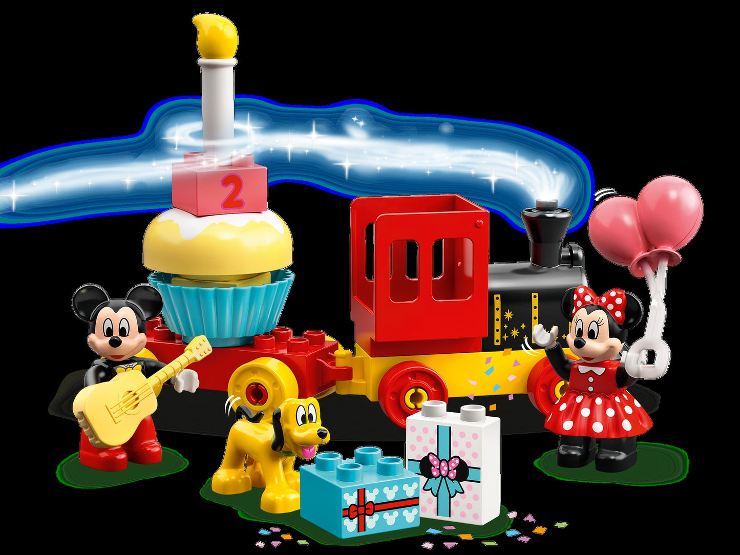 LEGO Tesouro 10941 Trem de Aniversário do Mickey e da Minnie Brinquedo de Construção de Quebra-Cabeças Infantis Presente