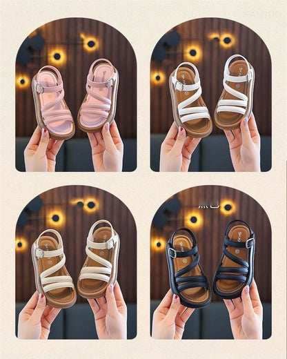 Breathable Lightweight Girls Sandals Summer Casual Children Sandal Girl Baby Flat Shoes Fashion Casual Non Slip Kids Beach Shoes
