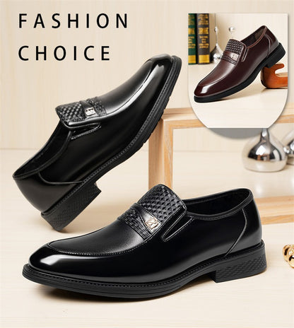 Business Formal Leather Shoes for Men Solid Color Fashion Casual Loafers Male Spring Autumn New Designer Dress Shoes Man