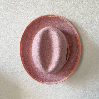 New British Style Wool Felt Fedora Hats for Men Roll Up Brim Homburg Gentleman Church Jazz Hat Party Dress Cap