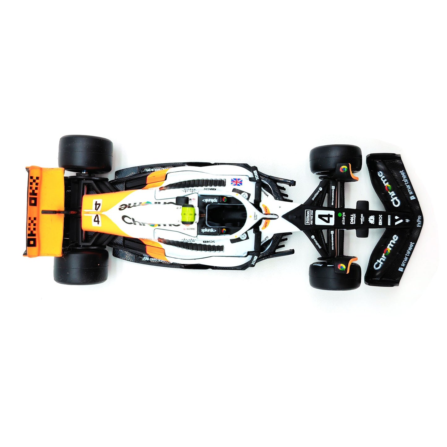 Bburago 1:43 2024 F1 Mclaren MCL38 Grande Prêmio de Mônaco Carro de Liga Miniatura Modelo Diecast #4 Lando Norris #81 Oscar Piastri Brinquedo