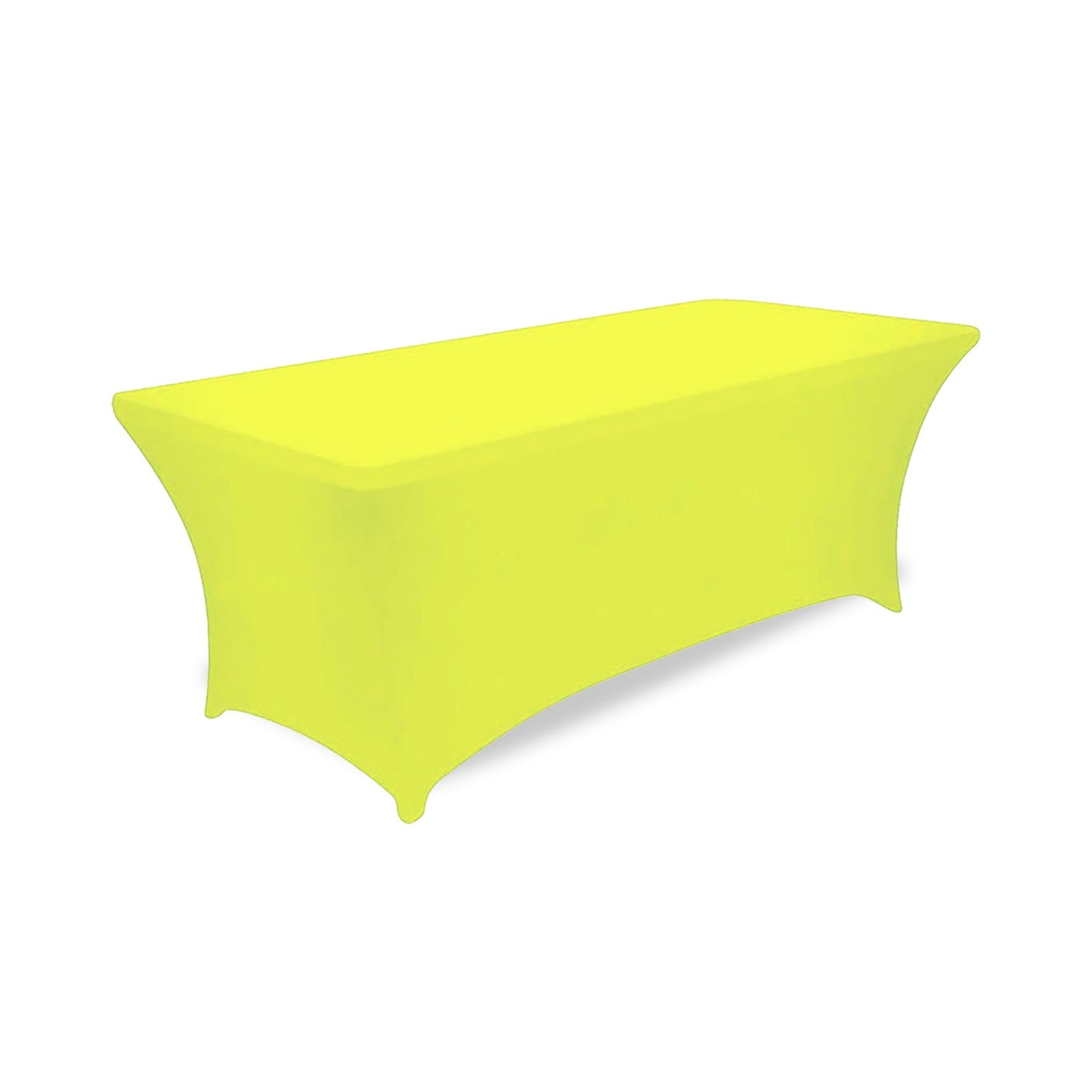 Hot Selling 6ft Trade Show Polyester Tablecloths Waterproof Fitted Stretch Spandex Table Cover Custom Printed Logo for Banquets
