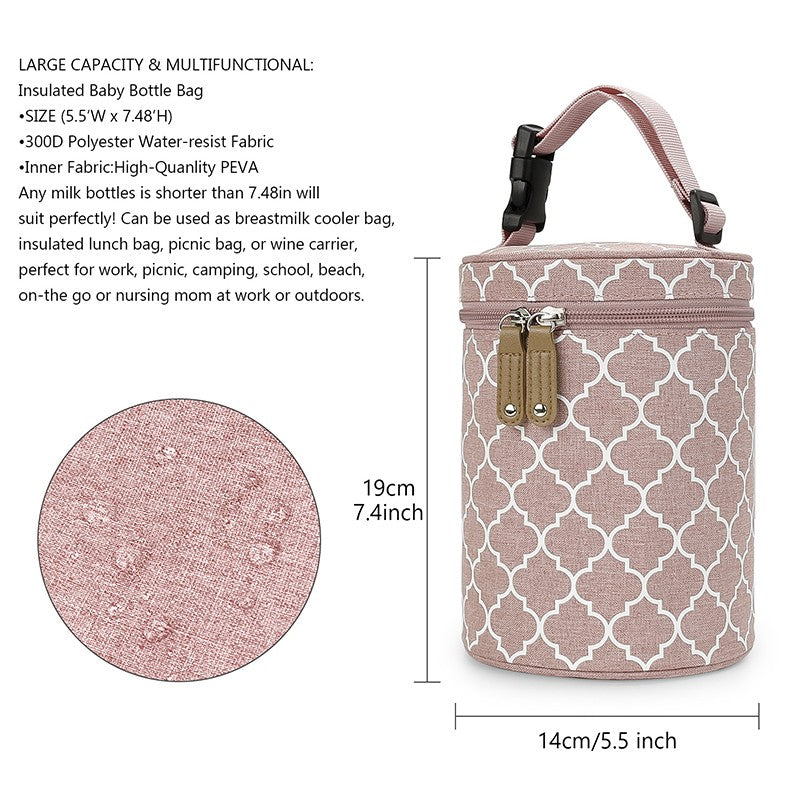 Portable Hanging Baby Bottle Warmer Bag Holder Travel Carrier Breastmilk Storage Tote Newborn Infant Feeding Cooler Thermal Bag