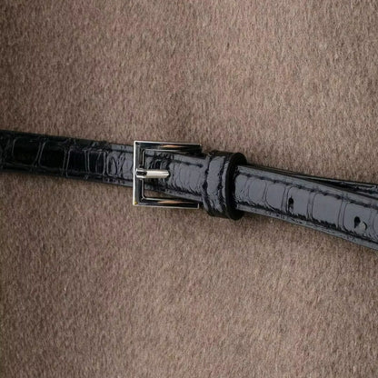 Women's Outerwear 2024 New Fashion With Belt Soft Top Elegant Chic Autumn/Winter Coat