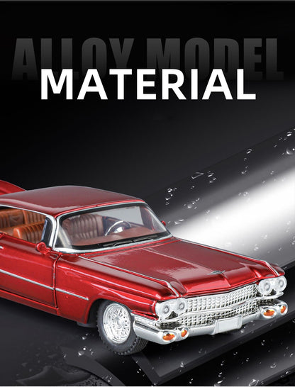 1:32 Cadillac Eldorado Biarritz Carro Clássico Retrô Liga Metálica Diecast Modelo de Carro Veículo em Miniatura Alta Simulação Presente Namorado