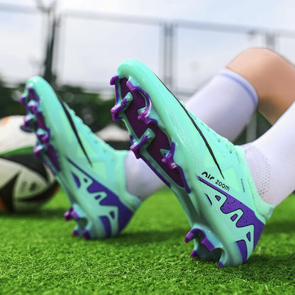 Men Football Shoes Cleats Outdoor Grass Society Training Match Football Field Boots Resistant Studded Soccer Shoes Sport Wear