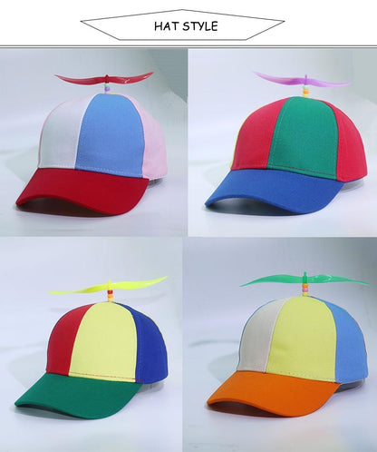 Funny Snapback Hat Helicopter Propeller Adventure Dad Hat Rainbow Bamboo Dragonfly Baseball Cap For Adult Kids Boys Girls