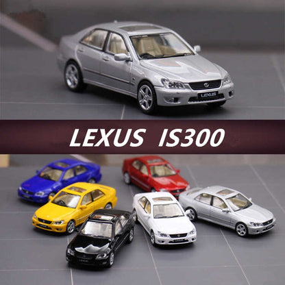 Modelo de Carro LEXUS IS300 1:64 em Liga Fundida, Veículos Clássicos de Metal, Modelo de Carro de Alta Simulação em Miniatura, Coleção em Escala, Presentes para Crianças
