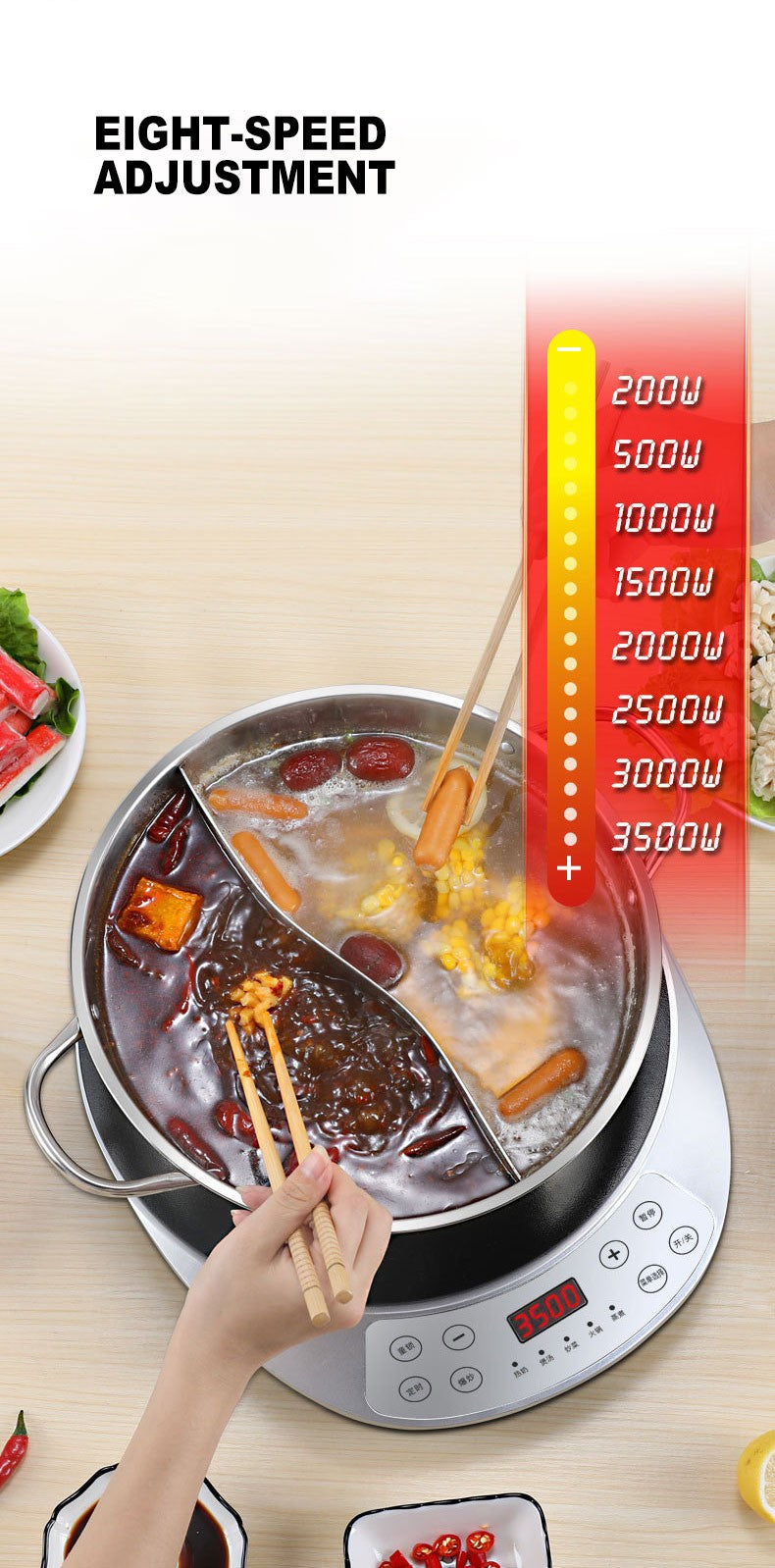 Household 3500W Induction Cooker Cooking Hob fogao cooktop Multifunctional Hot Pot Energy-saving Induction Electric Cook