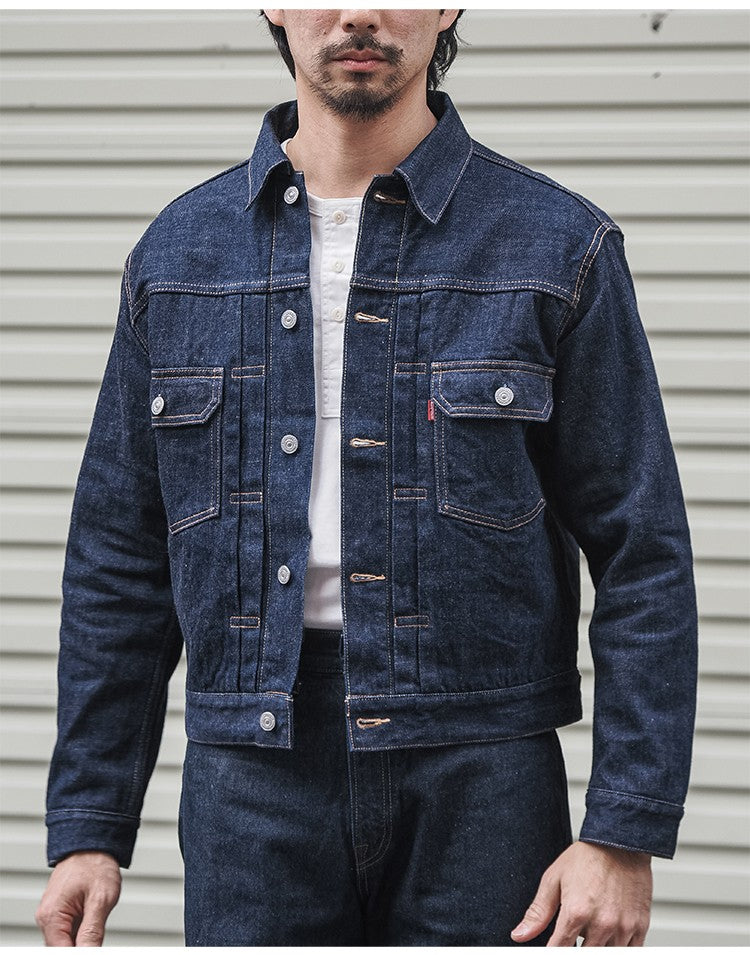 Rugged Bronson Lot 817XX Jean Jacket War Model Blue Selvage Denim Blouse