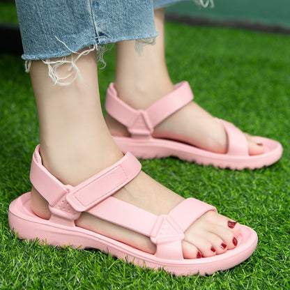Womens Sandals Fashion Trend Anti-slip Wear-resistant Lightweoght EVA Flat Sandals for Women Outdoor Beach Shoes for Women