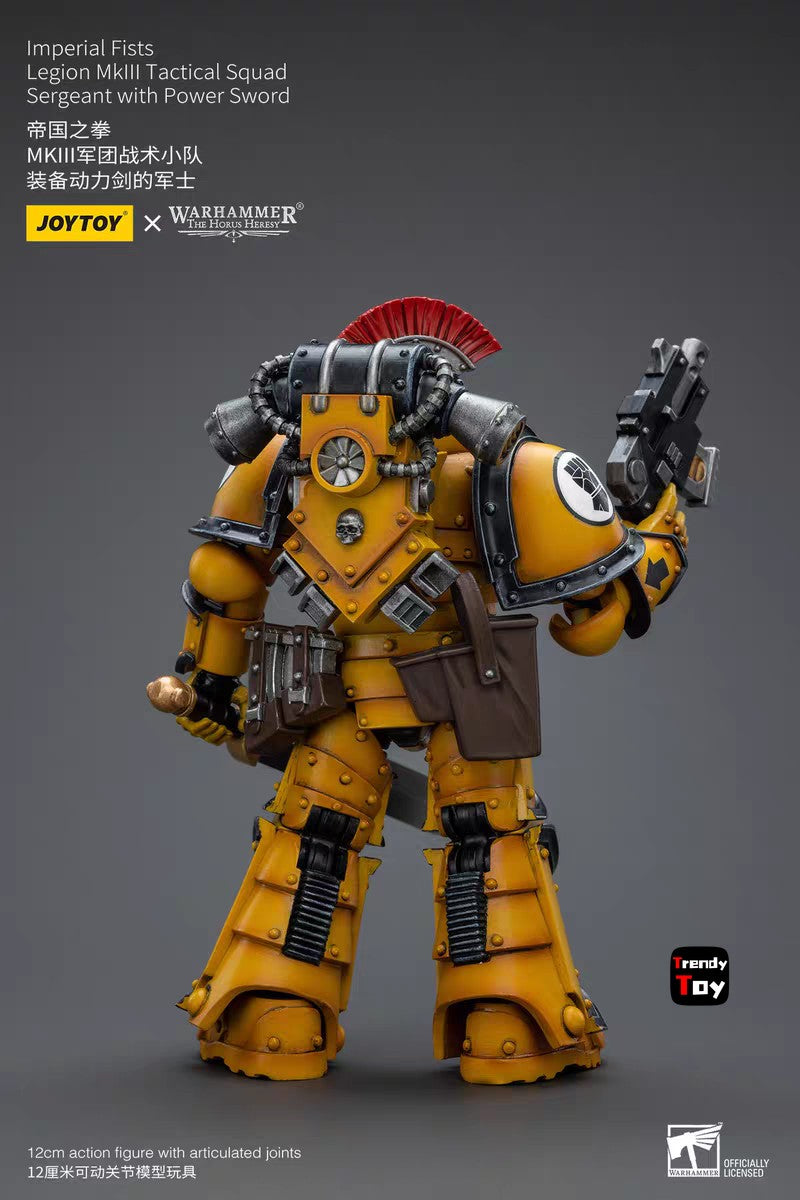 ?JOYTOY?Warhammer 40K Imperial Fists Mkll Legionários Táticos 4 Peças 1/18 Action Figure Brinquedo Colecionável