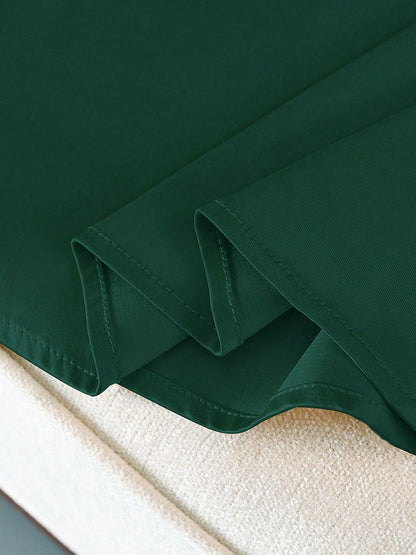 Elegant Satin A-line Long Skirts for Women High Quality Smooth Party Maxi Skirt with Pockets Y2K Lady Solid Women's Skirts