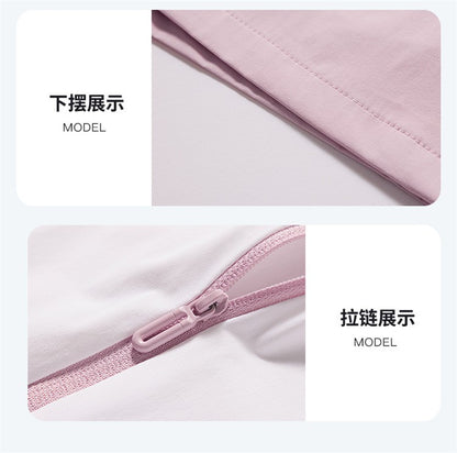 2025 new [new product upgraded skin clothing] high elastic sunscreen clothing men's and women's color contrast machine bag ice s