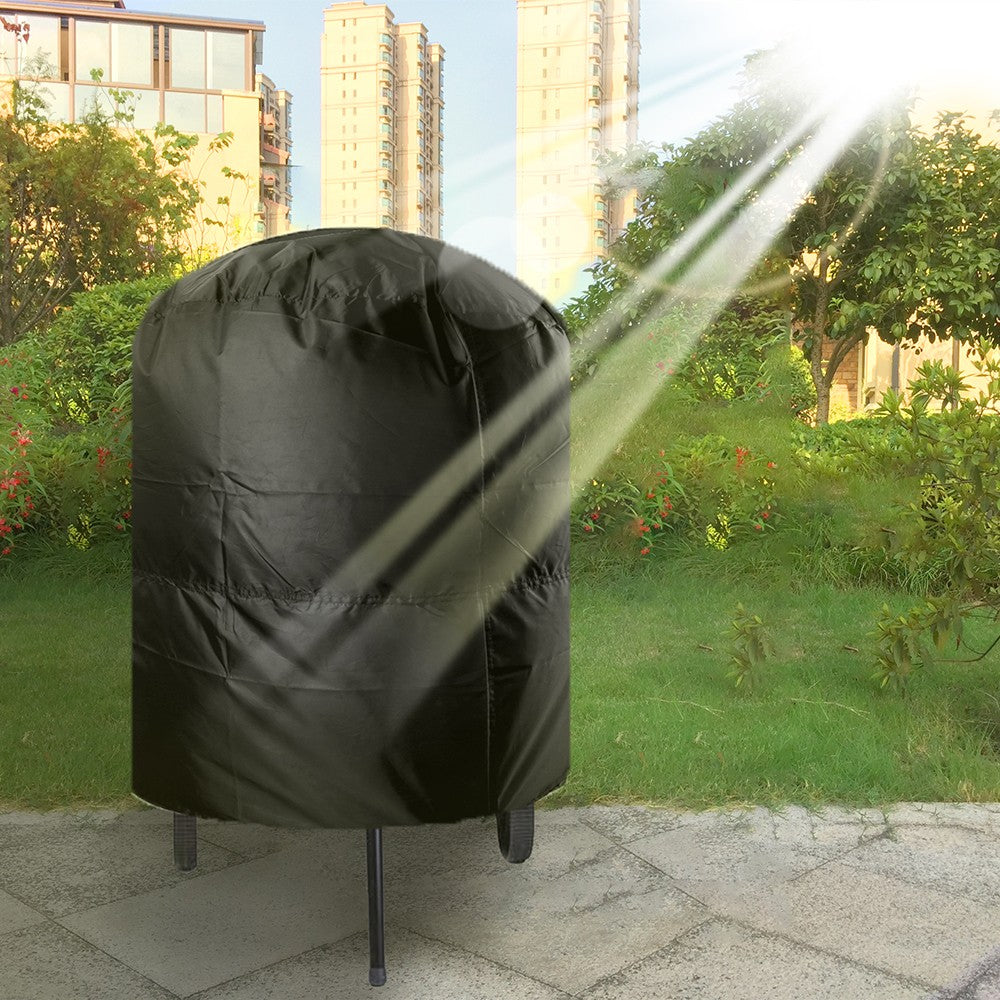 Round BBQ Grill Cover Rain Protective Camping Outdoor Barbecue Cover 77x58cm/80x66x100cm Grill Cover Waterproof Anti Dust