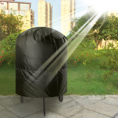 Round BBQ Grill Cover Rain Protective Camping Outdoor Barbecue Cover 77x58cm/80x66x100cm Grill Cover Waterproof Anti Dust
