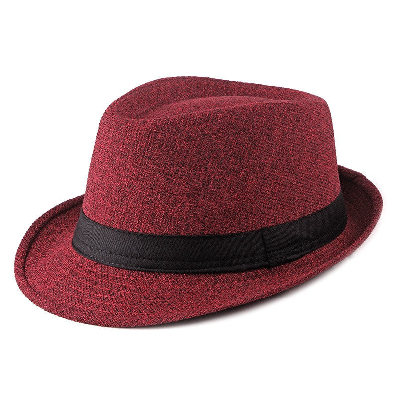 Chapéu de Lã para Casamento Primavera Verão para Homens de Meia-Idade, Casal, Moda Outono Inverno, Festa Xadrez, Design de Luxo, Chapéu Jazz Fedora para Mulheres