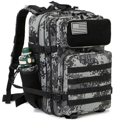 Mochila Tática 45L survival Bag Hunting MOLLE Backpack GYM Para Homens EDC Outdoor Hiking Rucksack com Suporte para Garrafa