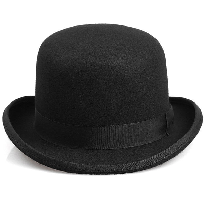 Men Women Felt Bowler Hat Classic Party Hats Lightweight Derby Fedora Hats Costume Accessories