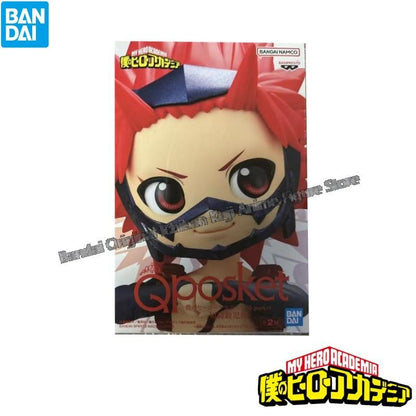 Bandai Em Estoque Caixa Original My Hero Academia Kirishima Eijiro Qposket Personagens de Anime Modelo Original Garage Kit Action Figure
