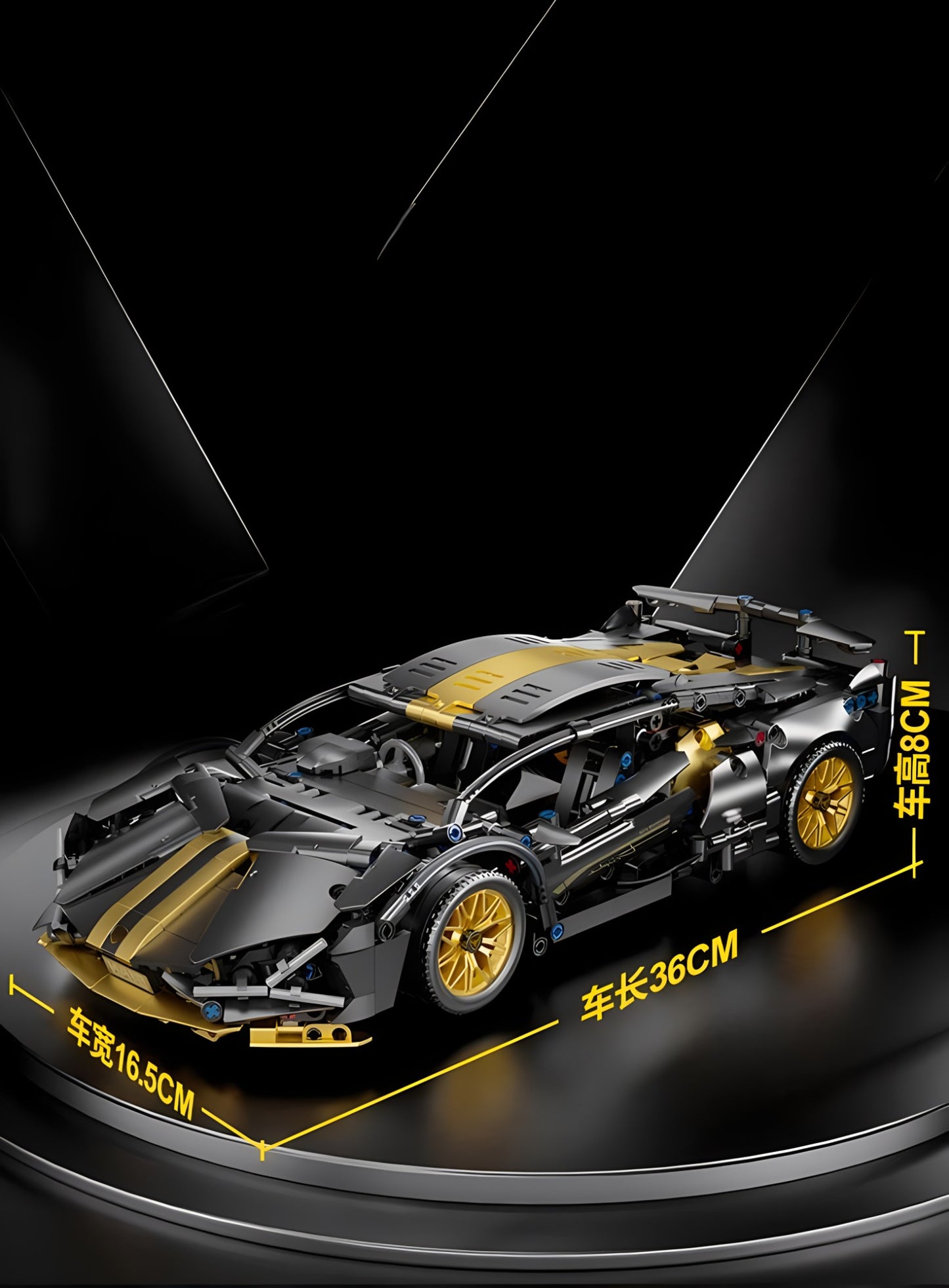 Blocos de Montar de Carro Esportivo de Corrida Técnico Maquete Técnicos para Adultos 1:14 DIY Supercarro Tijolo Quebra-Cabeça Brinquedos para Crianças e Adultos Presente?1280+peças?