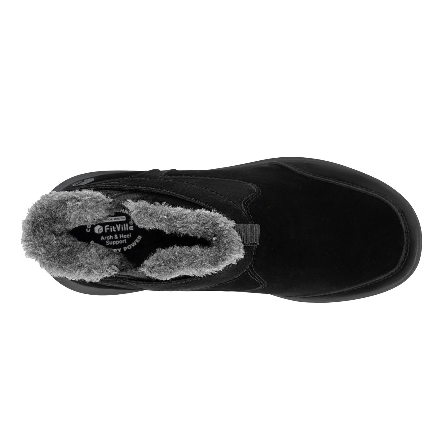 Fitville Men's Boots Winter Wide Version Outdoor Lightweight Snow Boots Men's Waterproof & Non-Slip Thick Warm Thick Fur